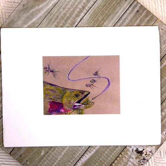 Art Print 8.5x11 pastel watercolor.fish - Picture 4 of 8